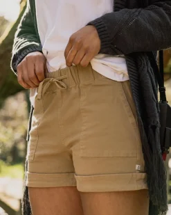Carriso Short en Coton Bio - Biscuit