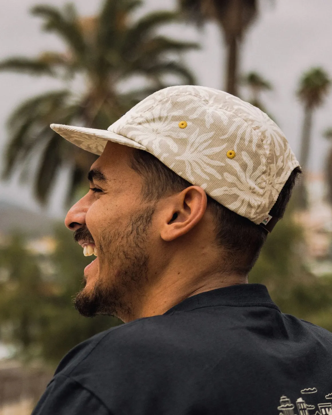 Casquette 5 Panneaux Fixie Recycled Cord - Golden Spice/ Seaweed Pebble Grey