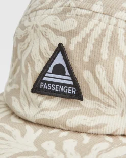 Casquette 5 Panneaux Fixie Recycled Cord - Golden Spice/ Seaweed Pebble Grey