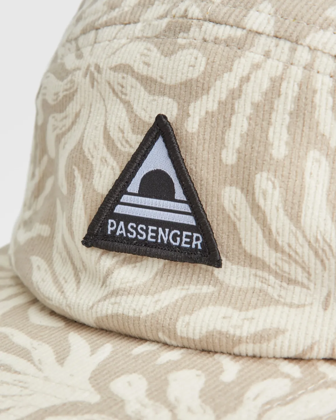 Casquette 5 Panneaux Fixie Recycled Cord - Golden Spice/ Seaweed Pebble Grey