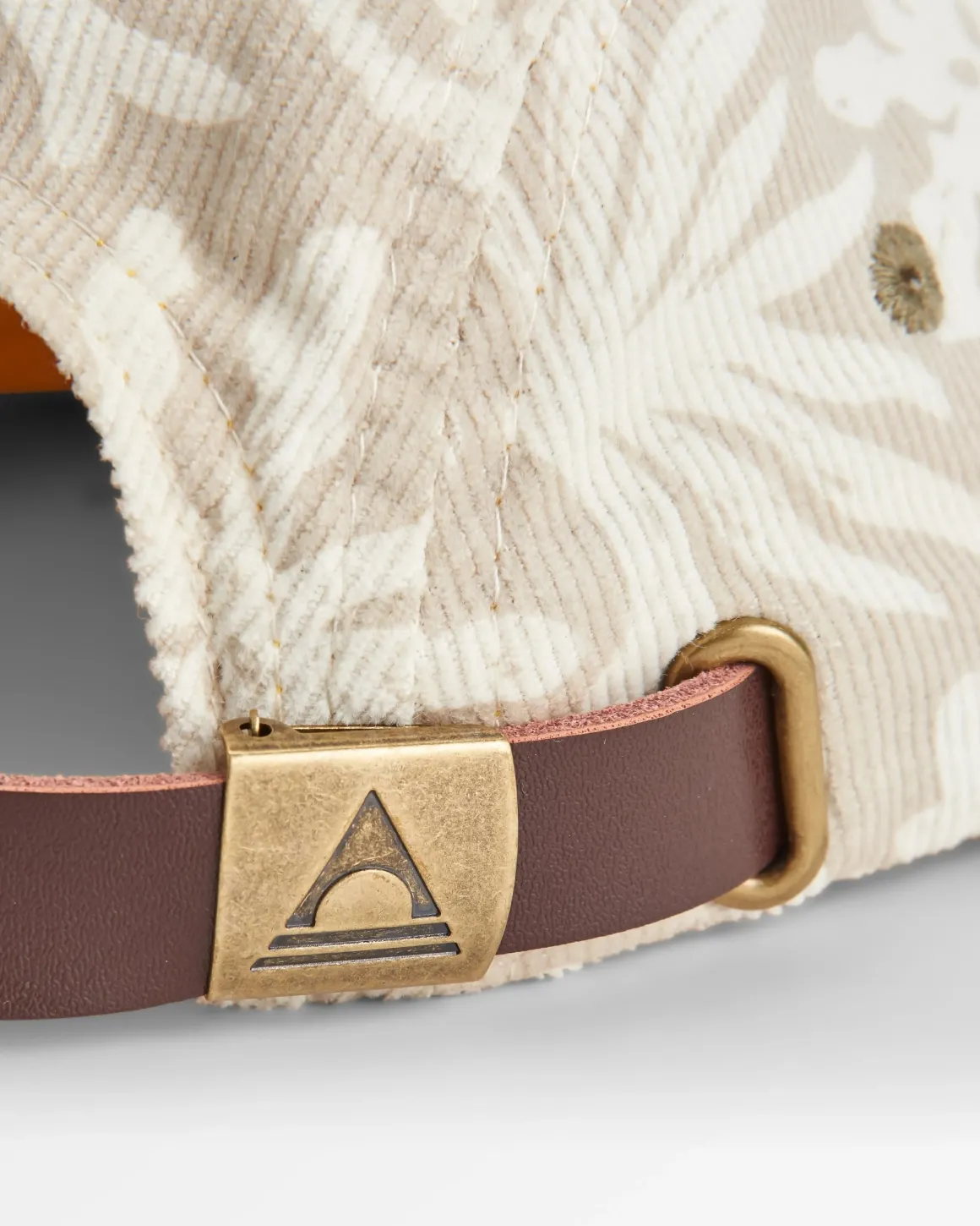 Casquette 5 Panneaux Fixie Recycled Cord - Golden Spice/ Seaweed Pebble Grey