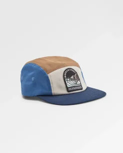Casquette 5 panneaux recyclée Waves u0026 Trees - Bleu Clair de Lune