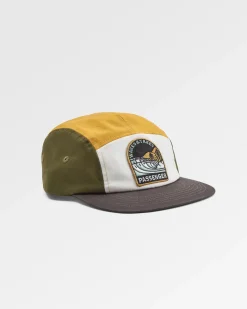 Casquette 5 Panneaux Recyclée Waves u0026 Trees - Kaki