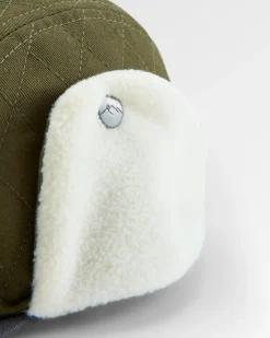 Chapeau doublé en polaire recyclée Nightfall - Olive poussiéreux