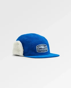 Chapeau en coton recyclé doublé sherpa - Bleu Azur