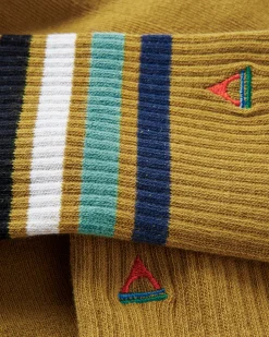 Chaussettes Bio Mi-Lourdes - Moutarde Jaune