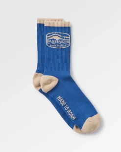 Chaussettes bio mi-épaisse - Moonlight Blue