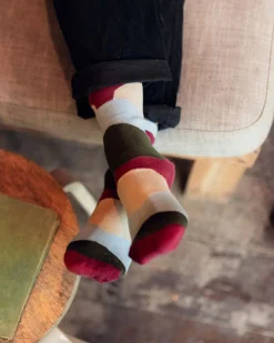 Chaussettes Bio Vista - Rhubarbe