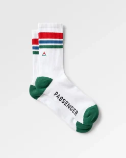 Chaussettes Classiques Biologiques à Poids Moyen - Blanc