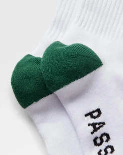 Chaussettes Classiques Biologiques à Poids Moyen - Blanc