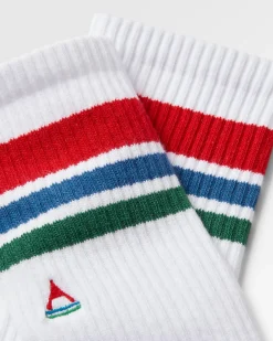 Chaussettes Classiques Biologiques à Poids Moyen - Blanc