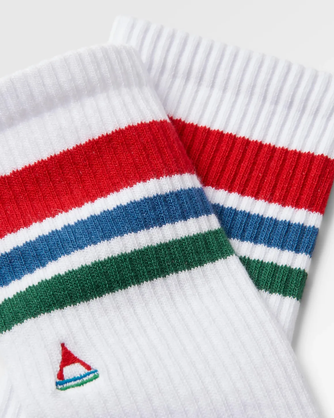 Chaussettes Classiques Biologiques à Poids Moyen - Blanc