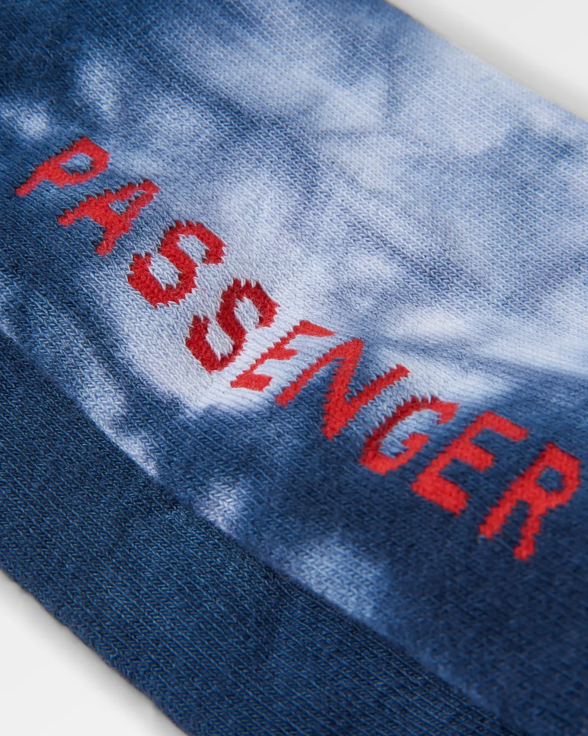 Chaussettes Crew Mi-Lourdes Organiques - Tie Dye Bleu Marine Profond