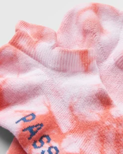 Chaussettes de Sport Bio - Tie Dye Coquille Rose