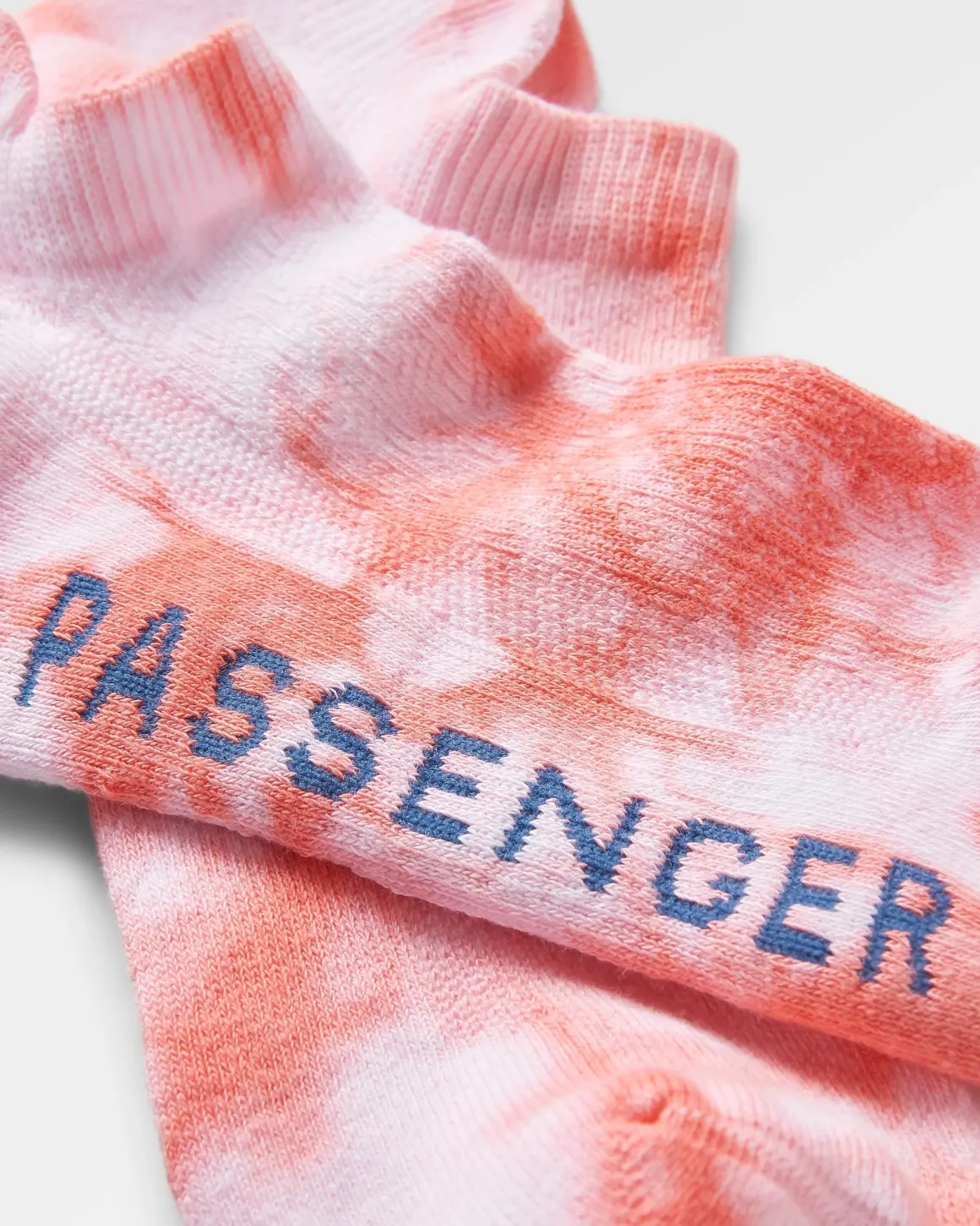 Chaussettes de Sport Bio - Tie Dye Coquille Rose