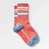 Chaussettes mi-épaisse bio - Rose coquillage