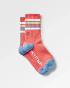 Chaussettes mi-épaisse bio - Rose coquillage
