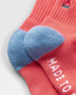 Chaussettes mi-épaisse bio - Rose coquillage