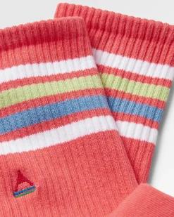 Chaussettes mi-épaisse bio - Rose coquillage