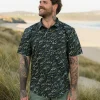 Chemise à Manches Courtes Imprimée Ripstop Way - Courant Océanique Noir