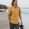 Chemise à Manches Courtes Ripstop Way - Moutarde Dorée