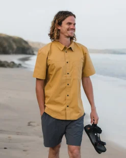 Chemise à Manches Courtes Ripstop Way - Moutarde Dorée