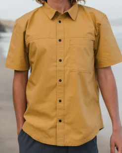 Chemise à Manches Courtes Ripstop Way - Moutarde Dorée