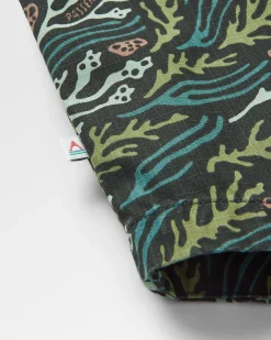 Chemise à Manches Courtes Imprimée Ripstop Way - Courant Océanique Noir