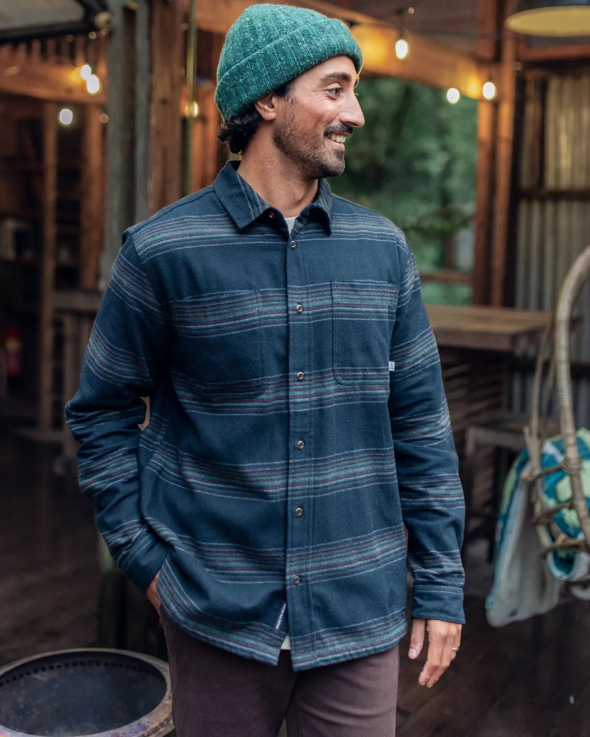 Chemise à Rayures Backcountry - Rayures Noires