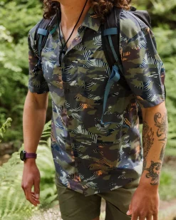 Chemise Active Recyclée 365 - Palm Camo Abricot