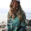 Chemise bio à manches longues Coral - Alpine Camo Rain Forest