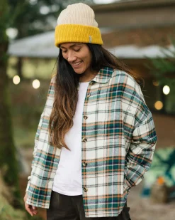 Chemise bio à manches longues Rootsy - Birch/Rain Forest Check