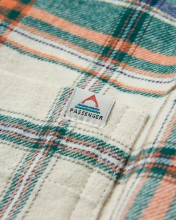 Chemise bio à manches longues Rootsy - Birch/Rain Forest Check