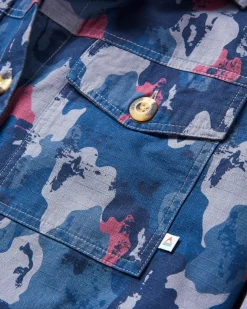 Chemise bio à manches longues Coral - Sycamore Camo