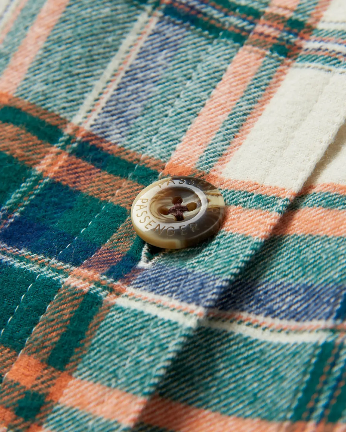 Chemise bio à manches longues Rootsy - Birch/Rain Forest Check