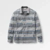 Chemise en polaire recyclée Maple - Rayures gris acier