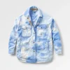 Chemise en polaire recyclée East - Tie Dye Cornflower