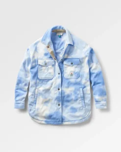 Chemise en polaire recyclée East - Tie Dye Cornflower