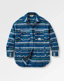 Chemise en Polaire Recyclée de l'Est - Montagne Géo Marée Bleue