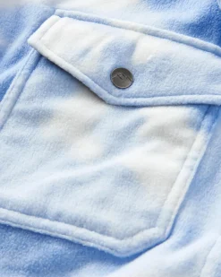 Chemise en polaire recyclée East - Tie Dye Cornflower