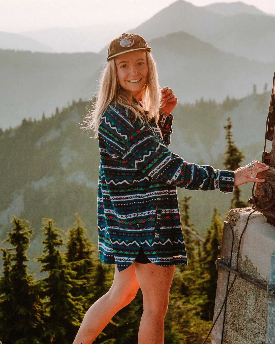 Chemise en Polaire Recyclée de l'Est - Montagne Géo Marée Bleue