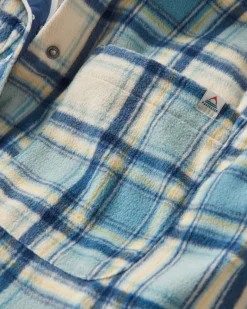 Chemise en polaire recyclée Orion - Oatmeal/Arctic Check