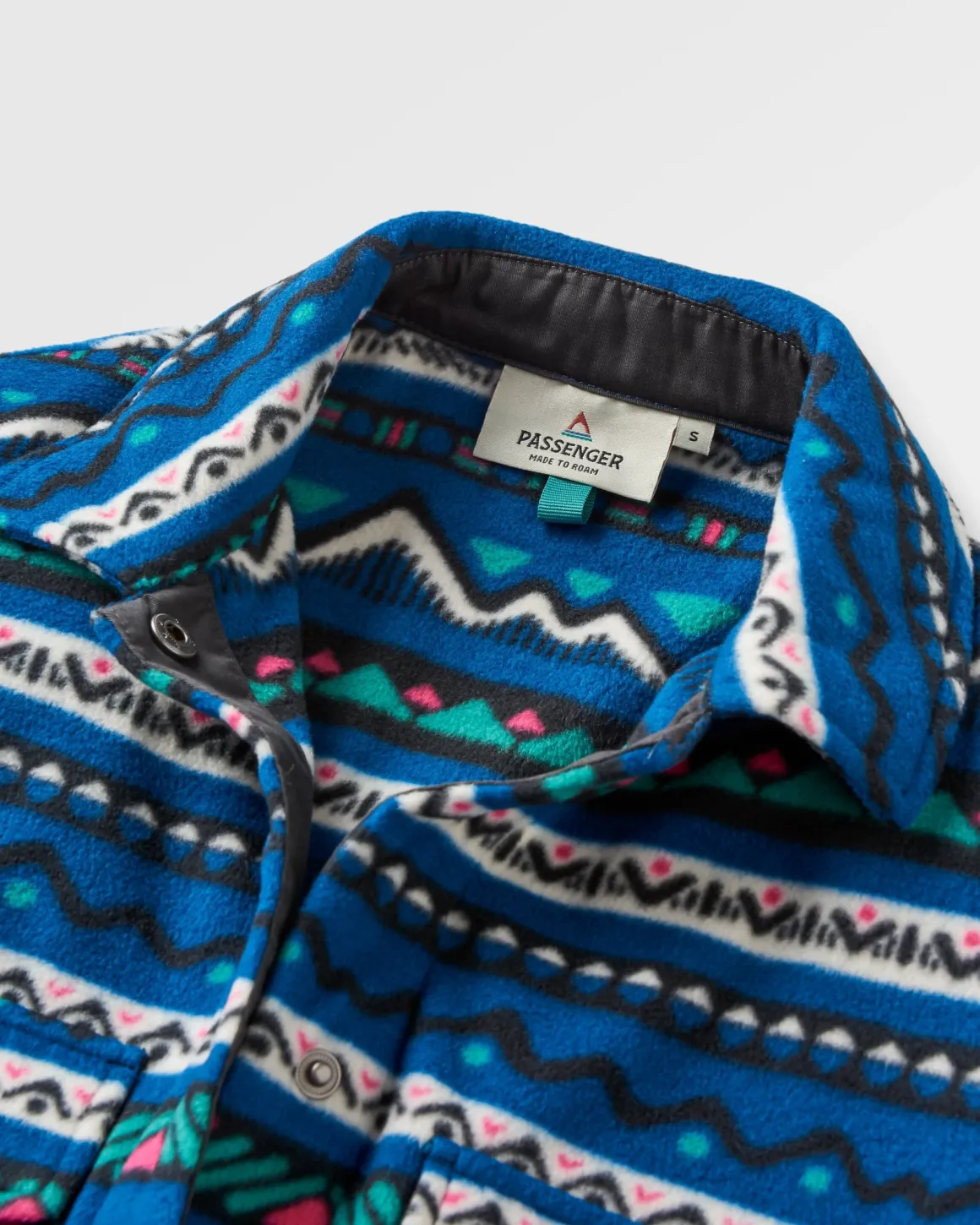 Chemise en Polaire Recyclée de l'Est - Montagne Géo Marée Bleue