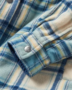 Chemise en polaire recyclée Orion - Oatmeal/Arctic Check
