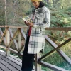 Chemise en polaire sherpa recyclée Cloudy - Pistachio Check