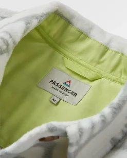 Chemise en polaire Sherpa recyclée Cloudy 2.0 - Mountain Geo Vintage White