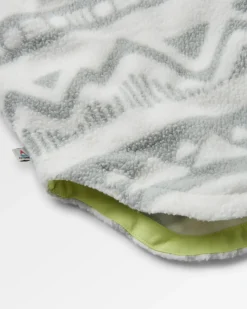Chemise en polaire Sherpa recyclée Cloudy 2.0 - Mountain Geo Vintage White