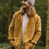 Chemise en velours côtelé Backcountry - Or Moutarde