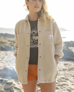 Chemise Sherpa Recyclée Oversize Rappel - Avoine
