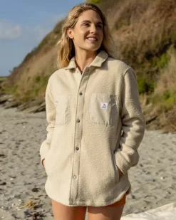 Chemise Sherpa Recyclée Oversize Rappel - Avoine